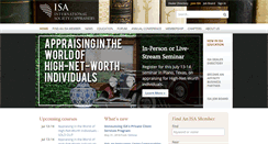 Desktop Screenshot of isa-appraisers.org